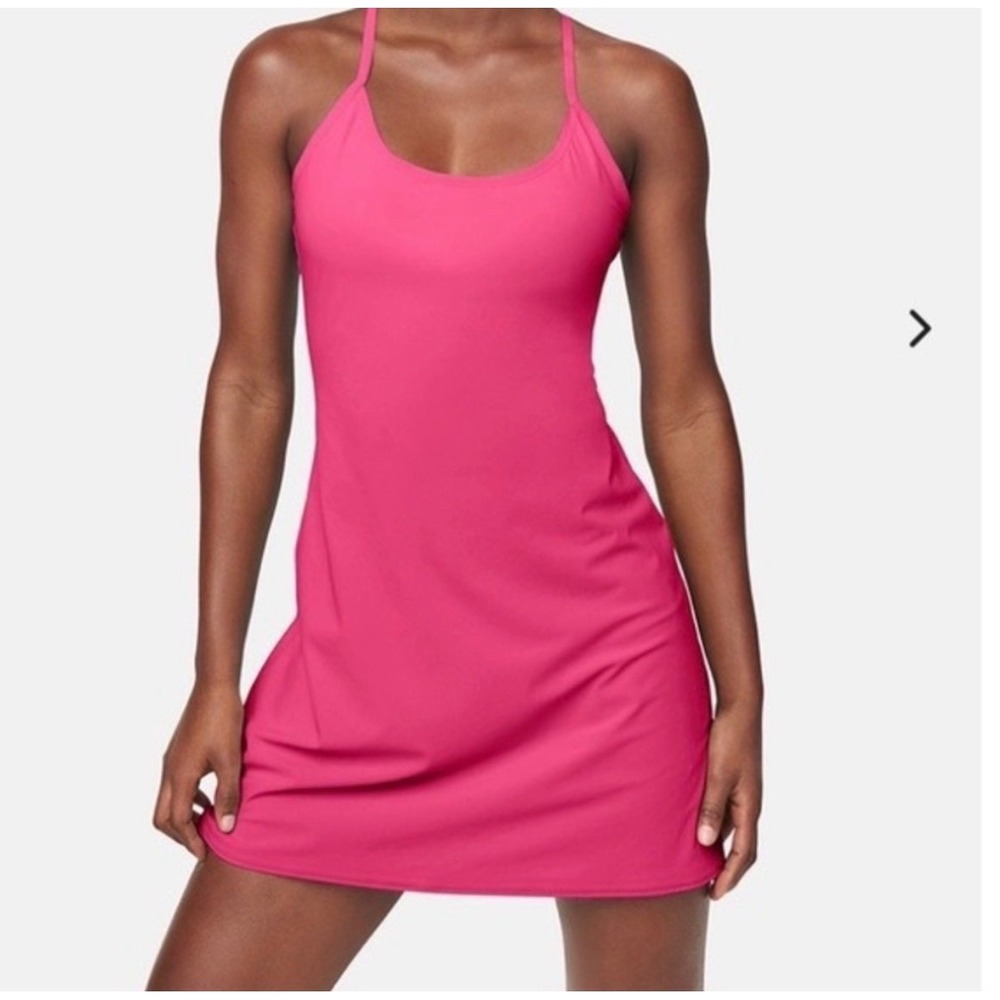 Outdoor Voices Exercise Dress Womens XS Pink Racerback Activewear Mini Dress